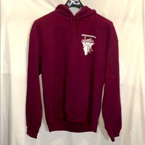 NWOT Crooks & Castles XL hoodie in burgundy